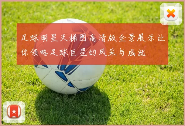足球明星天梯图高清版全景展示让你领略足球巨星的风采与成就